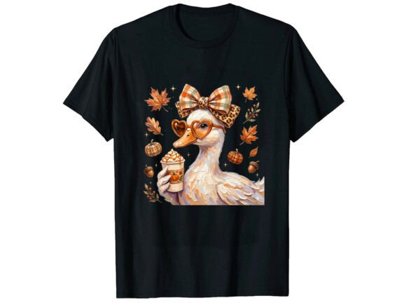 Cute Autumn Duckling Fall T-Shirt