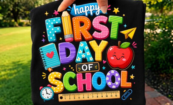 Cute First Day of School Sublimation Tee