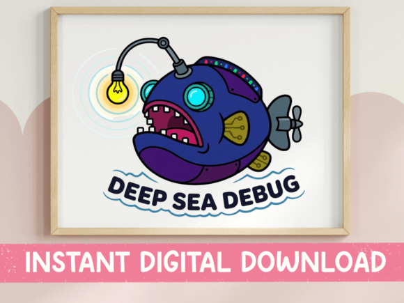 Deep Sea Debug Anglerfish Art