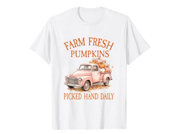 Farm Fresh Pumpkin Truck Fall T-Shirt