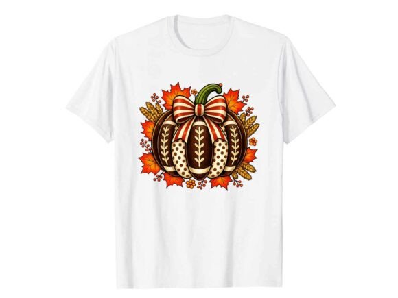 Football Pumpkin Harvest Fall T-Shirt