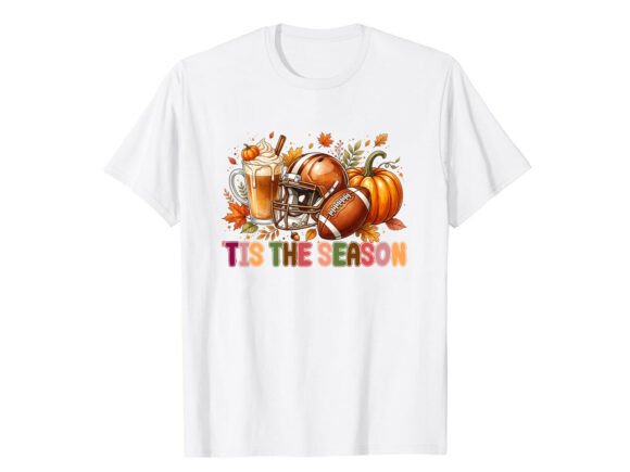 Football Pumpkin Season Fall T-Shirt