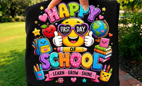 Happy First Day of School Cute Smiley