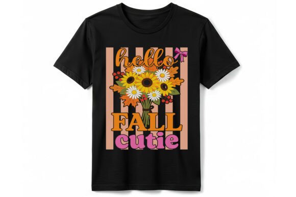 Hello Fall Cutie Sunflower T-Shirt