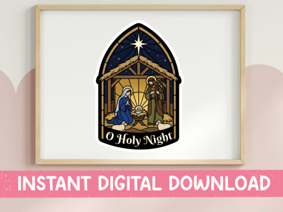 O Holy Night Nativity Scene