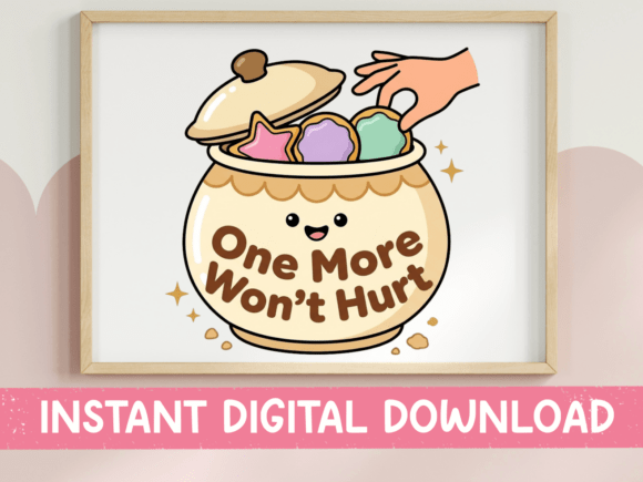 One More Wont Hurt Cookie Jar Print