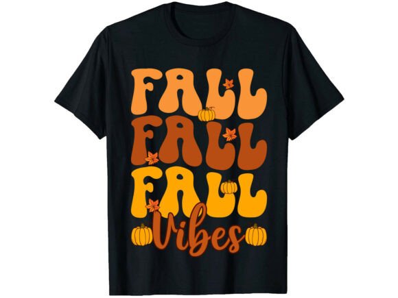 Retro Pumpkin Fall Vibes Fall T-Shirt