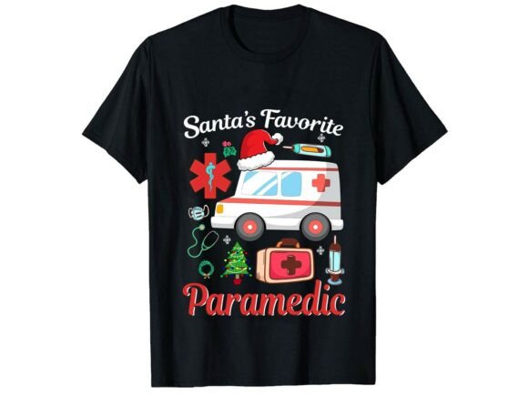 Santa’s Favorite EMT Paramedic T-Shirt