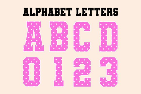 Summer Pink Alphabet Letters